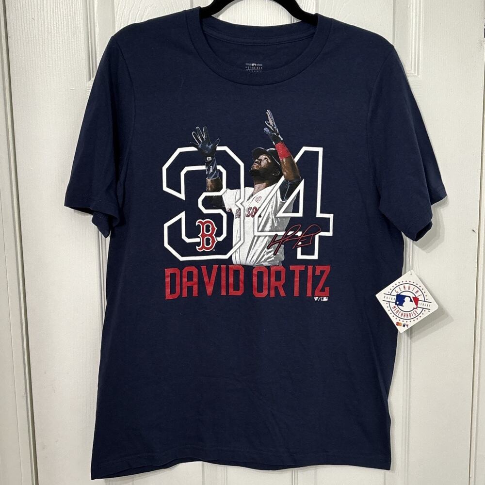 MLB YOUTH DAVID ORTIZ BIG PAPI BOSTON RED SOX T SHIRT SIZE YOUTH XL 18-20 NWT